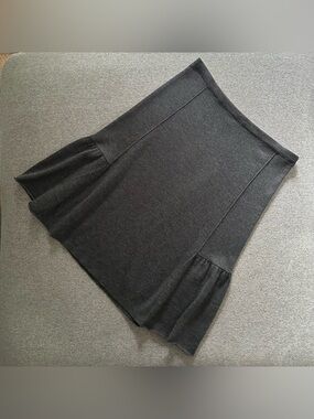 Eileen Fisher 100% Merino Wool Gray Skirt Size Petite Small